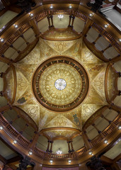 Obraz premium Ceiling of the Ponce de Leon Hotel on the campus of Flagler College in St. Augustine, Florida