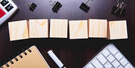 keyboard cubes wooden