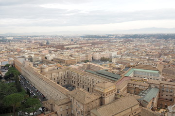 Fototapeta premium aerial view of Rome