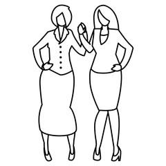 couple of girls avatars characters