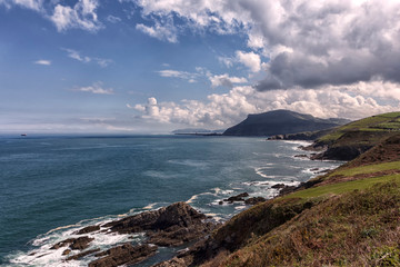 panoramic of the coast in bizkaia