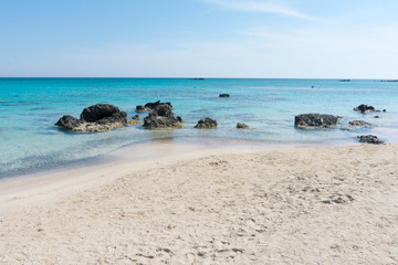 Elafonisi beach in Crete