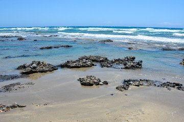 coast of the Libyan sea in Crete