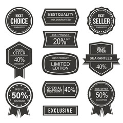 Obraz premium set of sale badges and labels