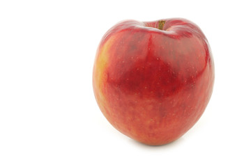 Fresh apple called "red love" on a white background