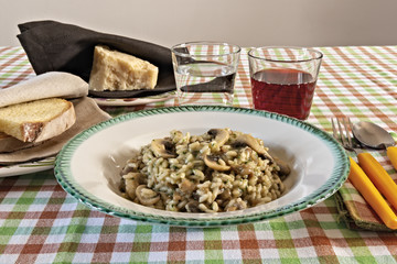 risotto ai funghi champignons
