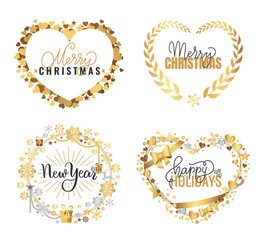 Merry Christmas, Happy New Year Festive Greetings