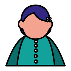 beautiful little girl character