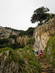 Route along the coast that leads to the Caballo lighthouse in the town of Santoña, Cantabria