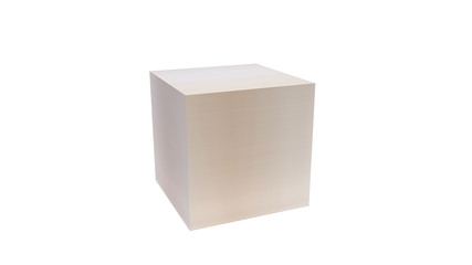 Fototapeta premium cubic aluminium texture 3d rendering isolated include clipping path