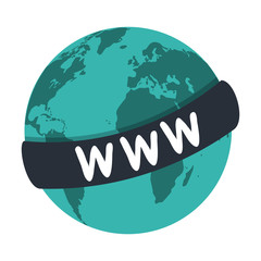 World website symbol isolated