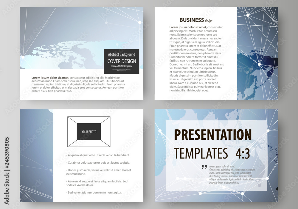 Aufkleber the minimalistic abstract vector illustration of the editable layout of the presentation slides desi