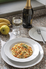 risotto alle carote e rosmarino