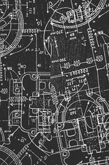 Distress old cracked concrete wall texture.