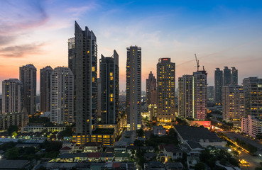 Fototapeta na wymiar Bangkok business district
