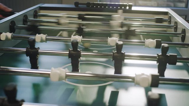 Shot on goal at table football - Torsch&uuml;sse beim Tischfu&szlig;ball
