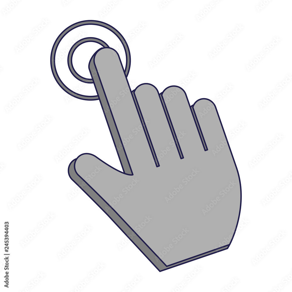 Poster click cursor touch symbol