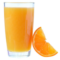 Orange juice isolated