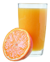 Orange juice isolated