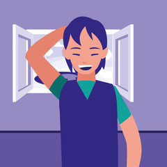 young man avatar character