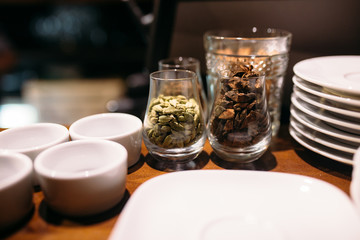 coffee spices on the table