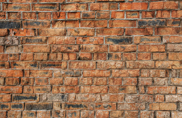 red damaged brick texture