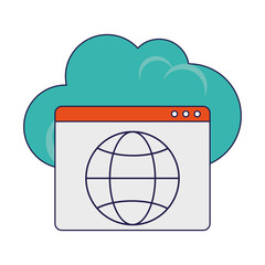 cloud computing website symbol