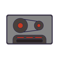 Fototapeta premium Music cassette vintage symbol