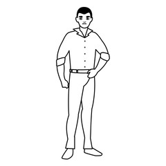 young man avatar character