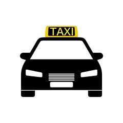 Taxi icon or logo, car icon 