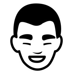 young man head avatar character