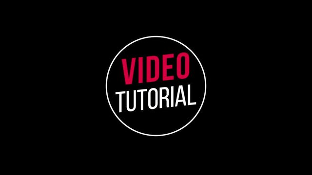 Video Tutorial Text Animation, with Black, Green and Transparent Background. Motion Graphics with Alpha Channel. Just Drop It into Your Project.