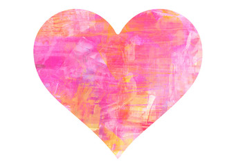 Pink Heart - colorful abstract -  Valentinesor Wedding Day - 245397665