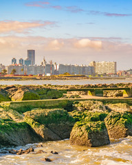 Landscape Coastal Scene at Montevideo City, Uruguay