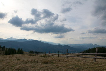 Landscape of the Carpathian Mountains