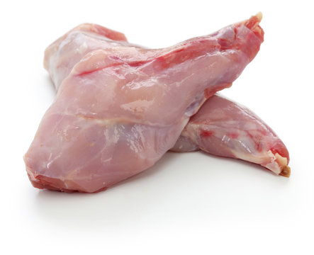 raw rabbit leg meat
