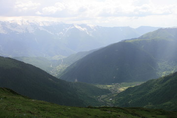 Fototapeta premium view of mountains