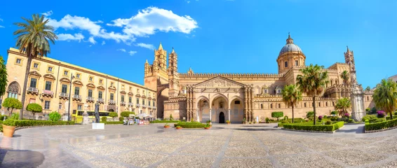 Raamstickers Kathedraalkerk in Palermo. Sicilië, Italië © Valery Bareta