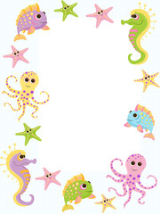 Obraz premium Vector baby pattern. Illustration with cute animals and toys for kids. Childrens background for wallpaper or textile. Baby shower pattern, brightfr or birthday greeting card.