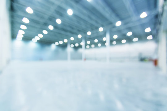 Interior of empty warehouse