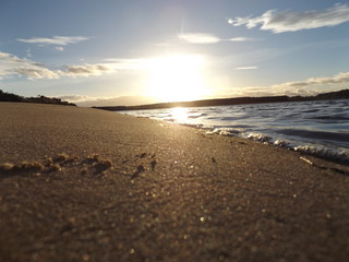 sunset on beach