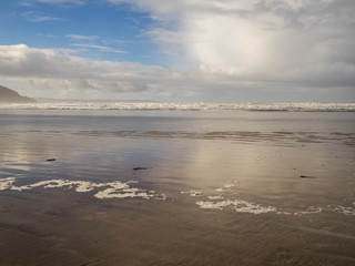 beautiful Westward Ho beach in North Devon