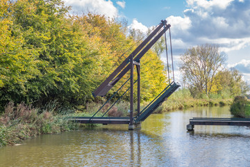 Autumn Trees With Old Drawbridge