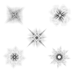 Holiday patterns of stars and flowers for gifts ground