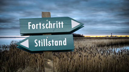 Schild 382 - Fortschritt