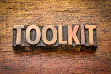toolkit word in wood type