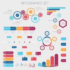Infographic Elements - Data Analysis, Charts, Graphs - vector EPS10