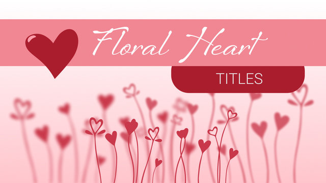 Floral Heart Title