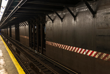 Obraz na płótnie Canvas Subway station in New York City, USA