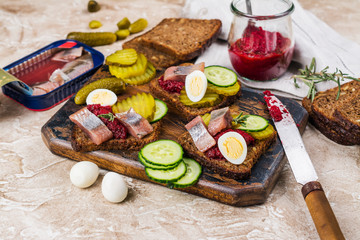 Dutch sandwich smorrebrod